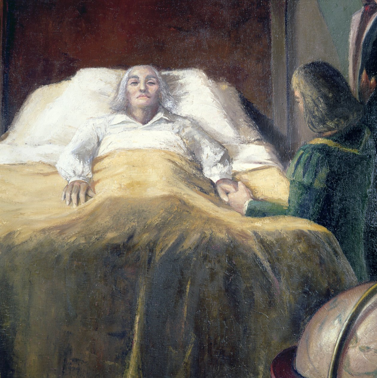 Colombo sul letto di morte da Unbekannt Unbekannt