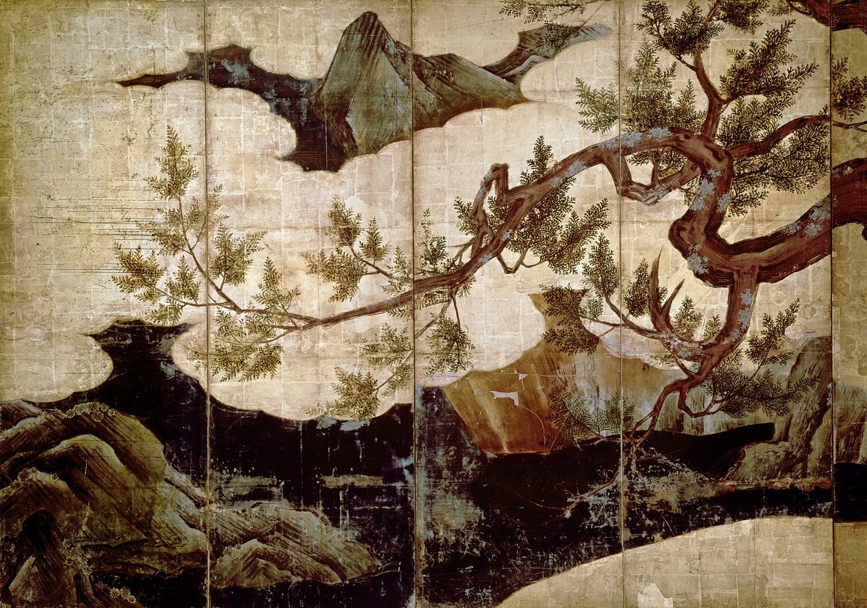 Cipresso di Kano Eitoku, periodo Muromachi (1368-1573) da Unbekannt Unbekannt