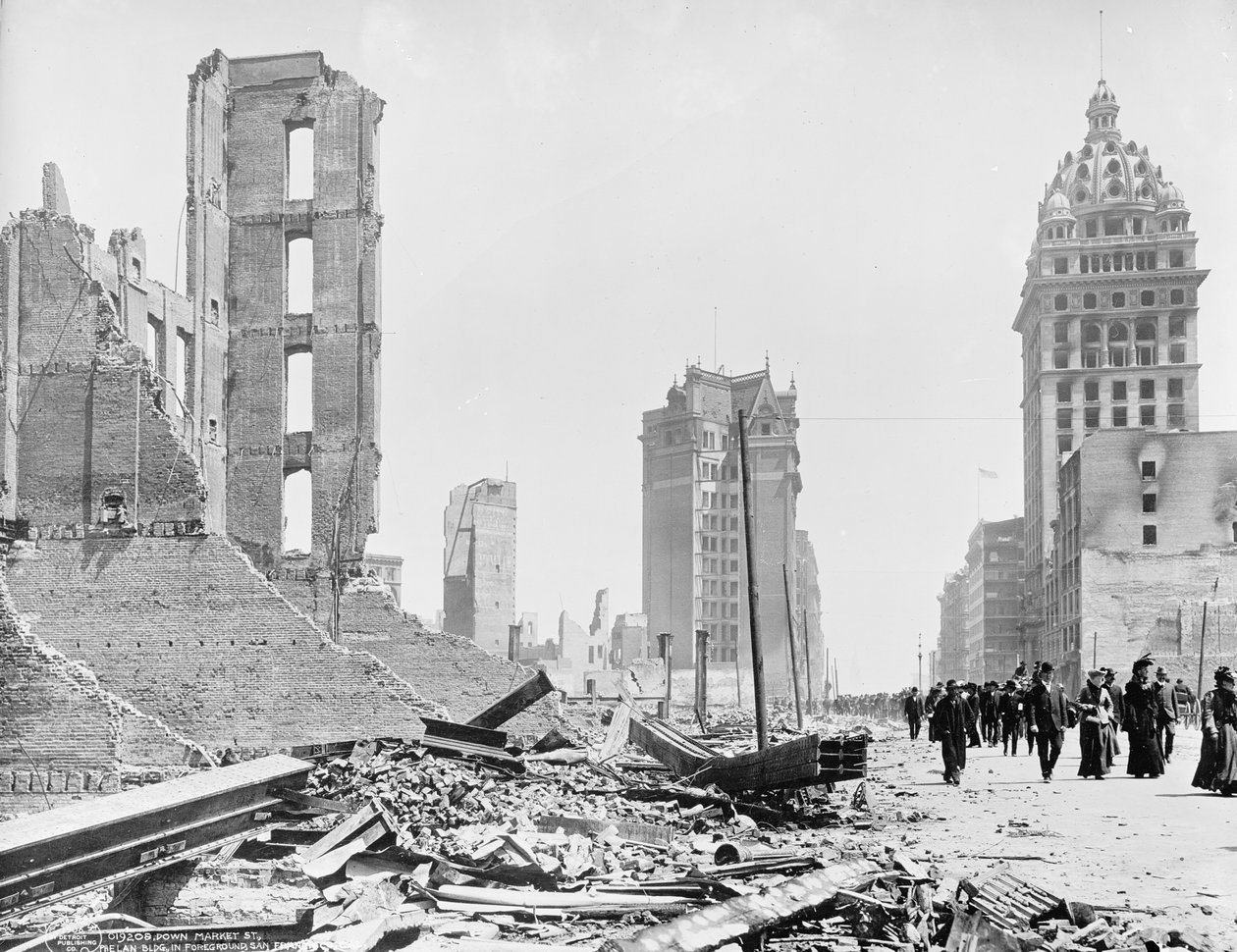 Down Market St., Phelan Bldg. in primo piano, San Francisco, Cal. da Unbekannt Unbekannt