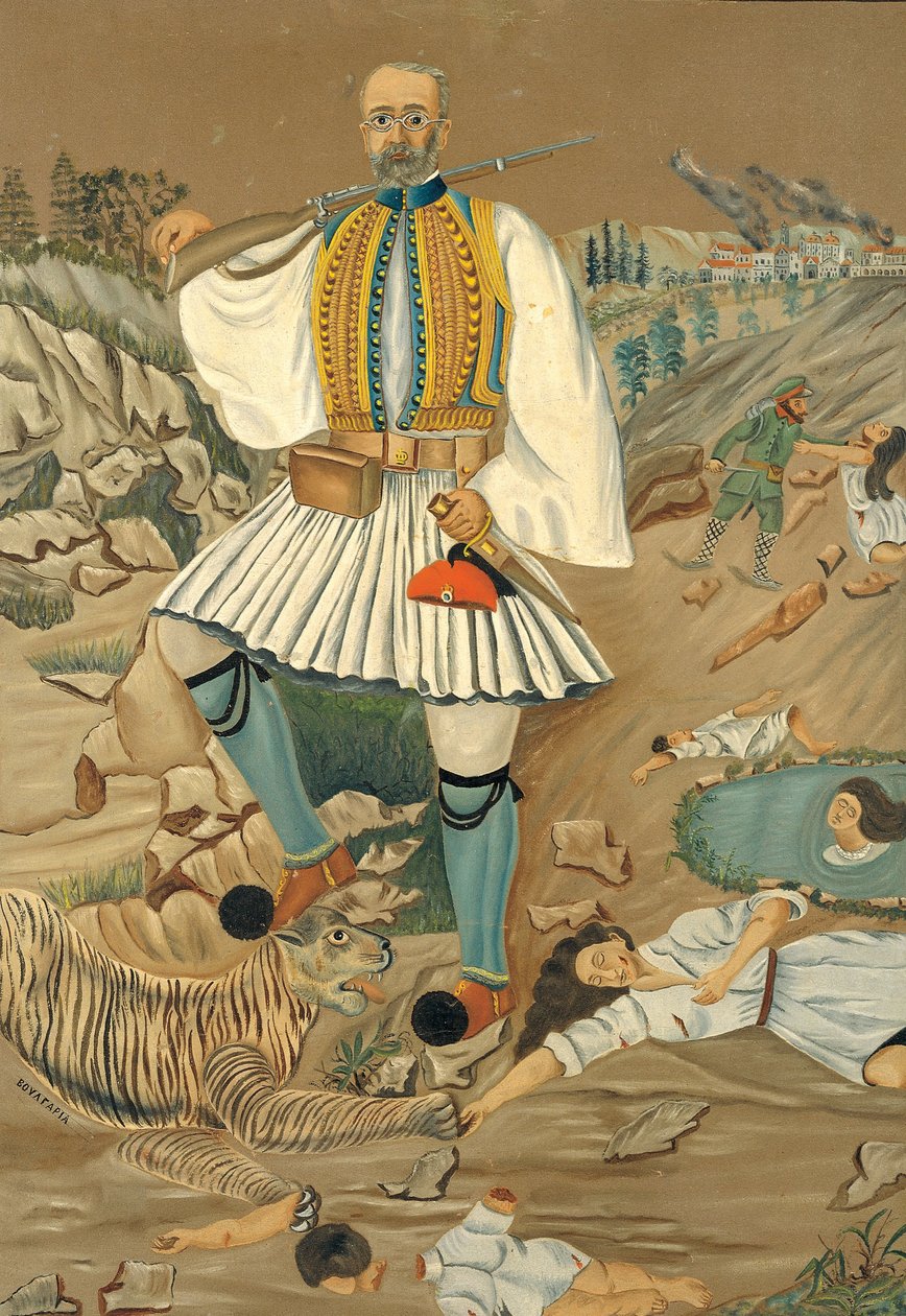 Eleftherios Venizelos doma la tigre bulgara da Unbekannt Unbekannt