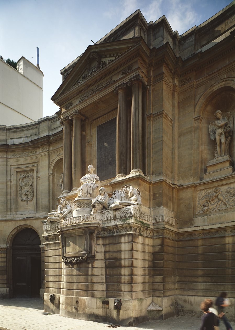 Fontana delle Quattro Stagioni, parte centrale che mostra le figure della città di Parigi, la Senna e la Marna, Rue de Grenelle, Parigi da Unbekannt Unbekannt