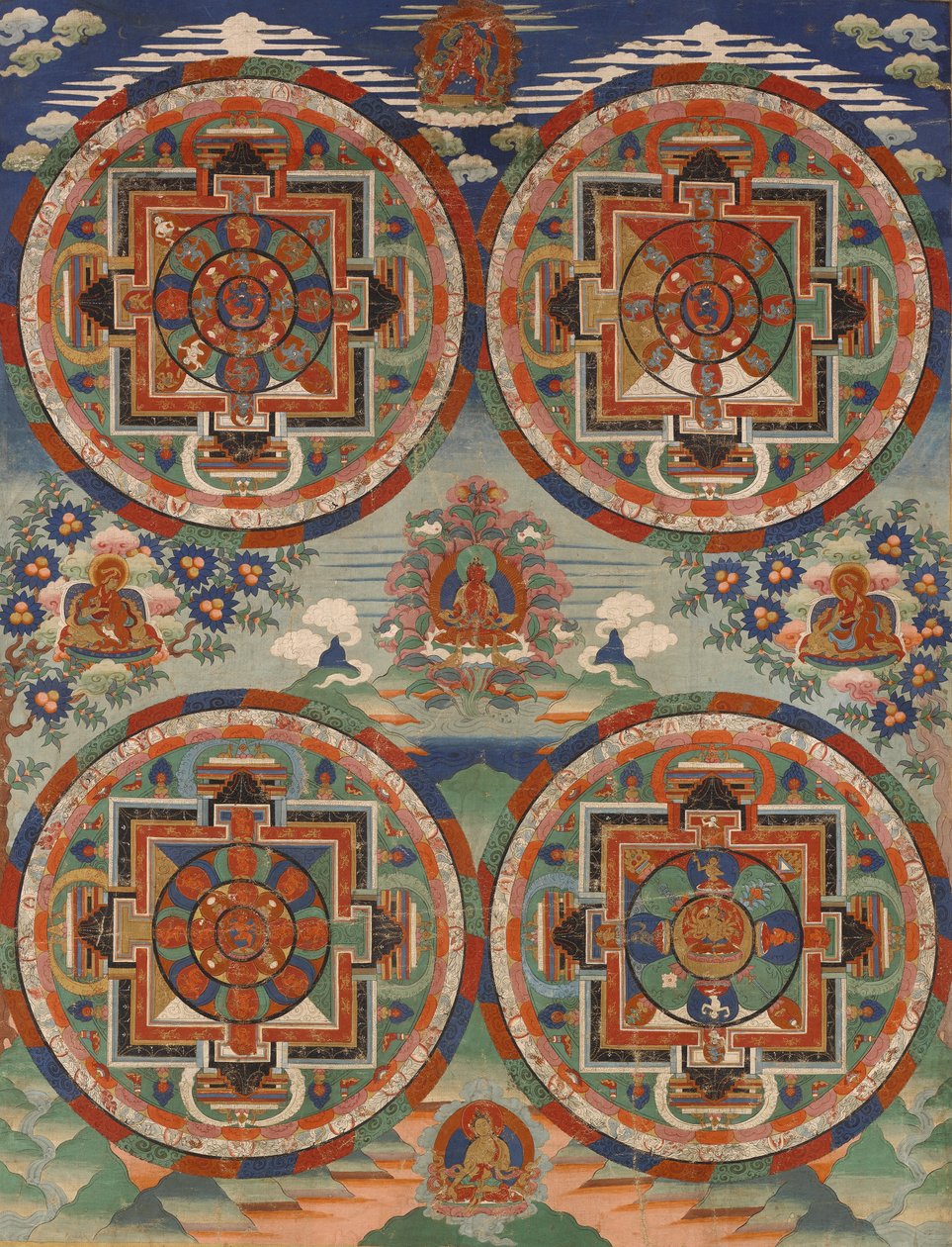 Quattro mandala da Unbekannt Unbekannt