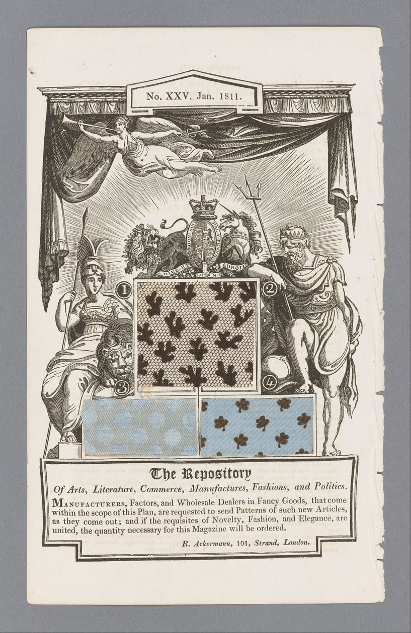 Pagina da Ackermanns Repository of the Arts, Science etc. da Unbekannt Unbekannt