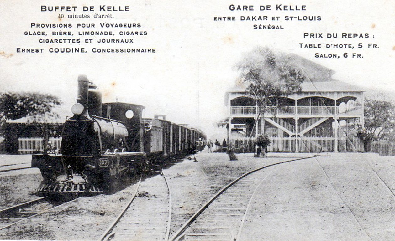 Cartolina della stazione di Kelle, c.1908 da Unbekannt Unbekannt