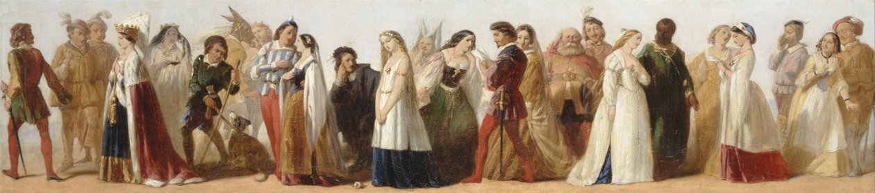 Processione di personaggi dalle opere di Shakespeare da Unbekannt Unbekannt