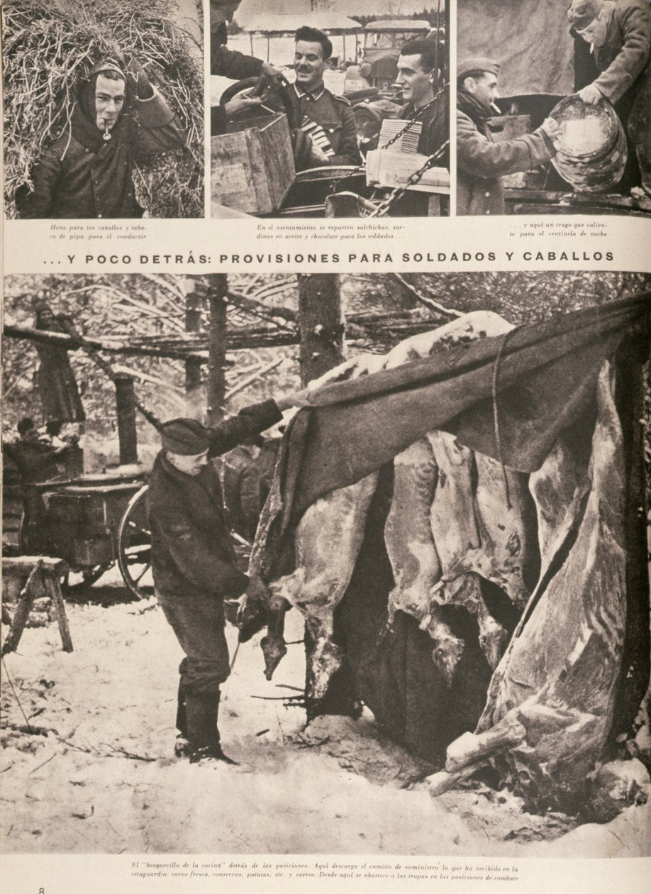 Provviste per soldati e truppe sul Fronte Orientale, da 