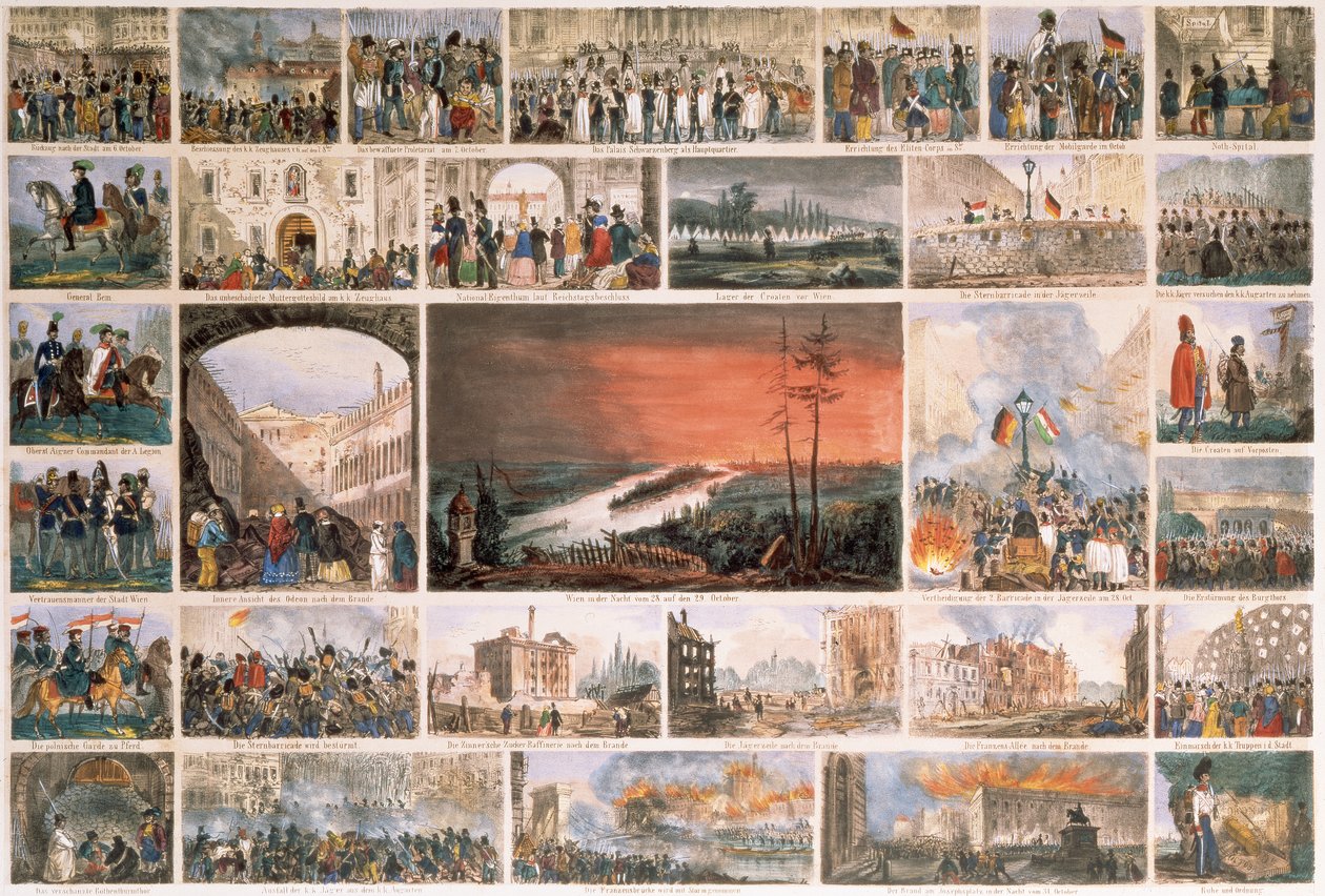Rivoluzione a Vienna: il principe Alfred Windischgratz costringe Vienna ad arrendersi dopo una terza rivolta il 6 ottobre 1848 da Unbekannt Unbekannt