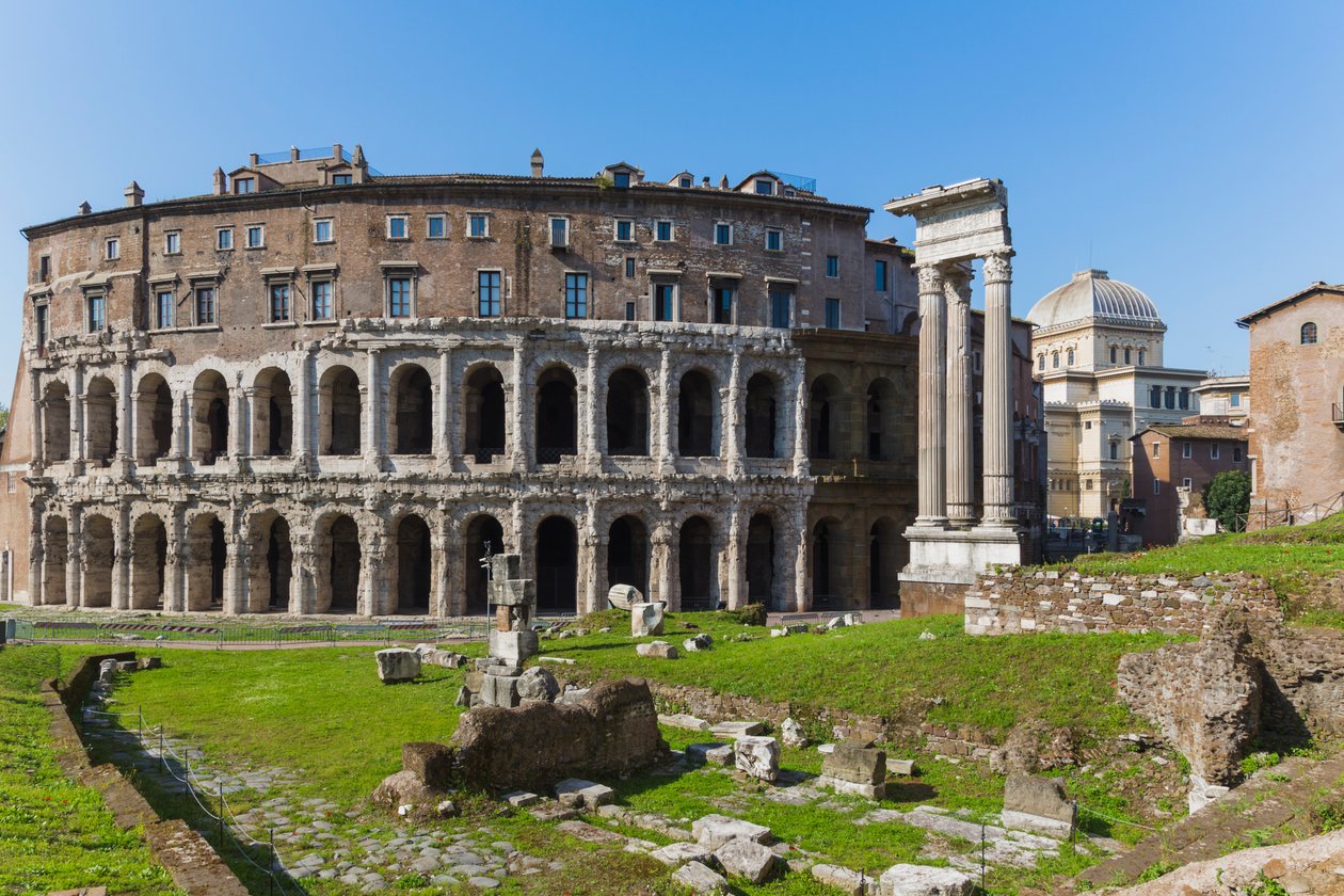 Roma, Italia. Teatro di Marcello e Tempio di Apollo da Unbekannt Unbekannt