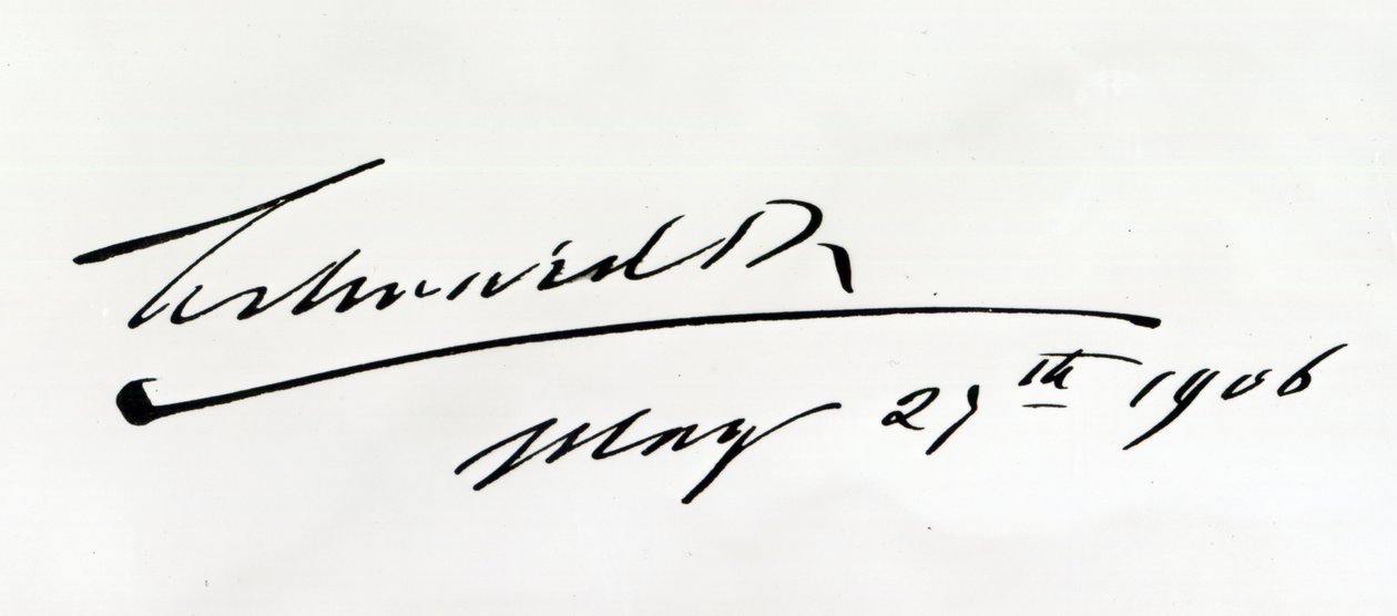 Firma di Re Edoardo VII, 29 maggio 1906 da Unbekannt Unbekannt