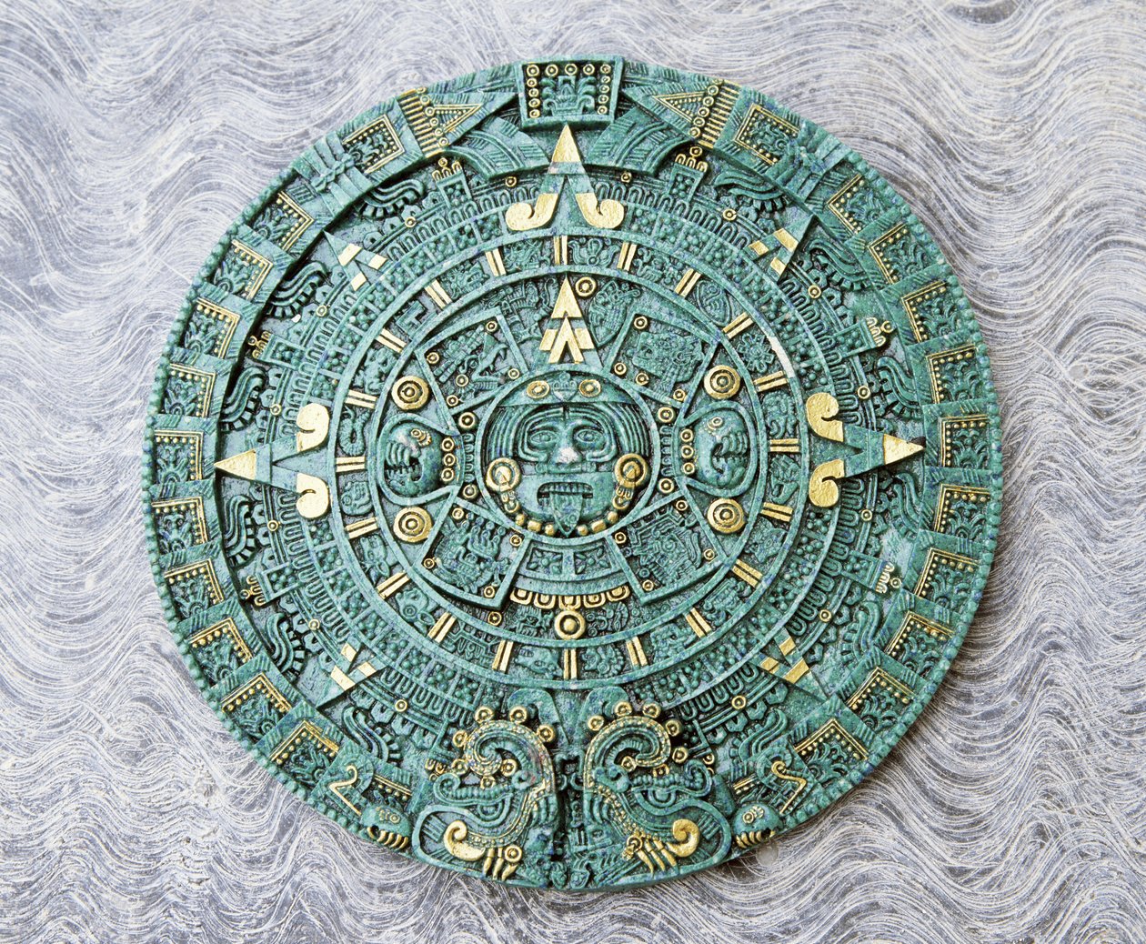 Copia ricordo della Grande Pietra del Calendario, Azteca, XVI secolo da Unbekannt Unbekannt