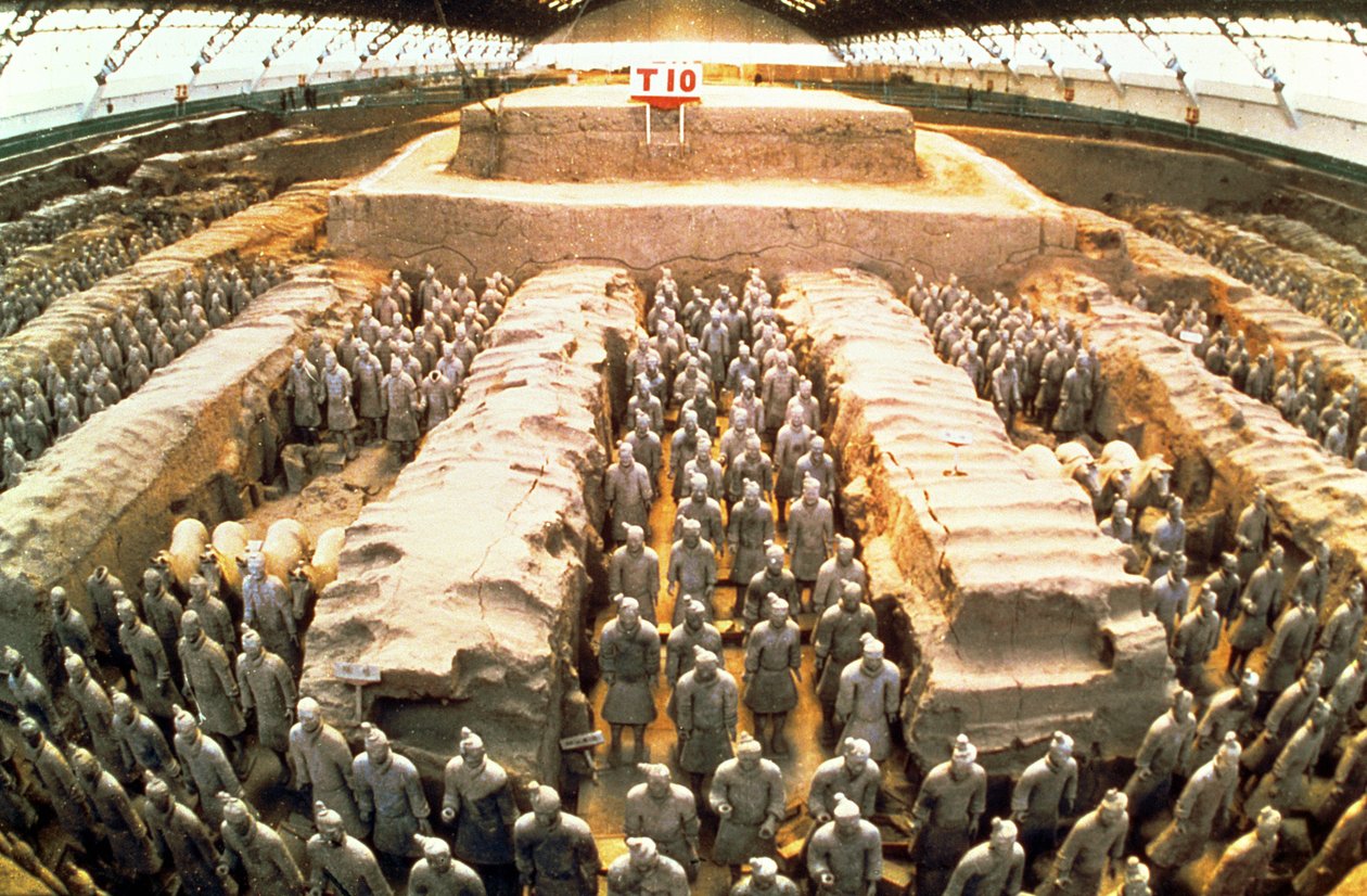 Esercito di terracotta, dinastia Qin, 210 a.C. (dettaglio) da Unbekannt Unbekannt