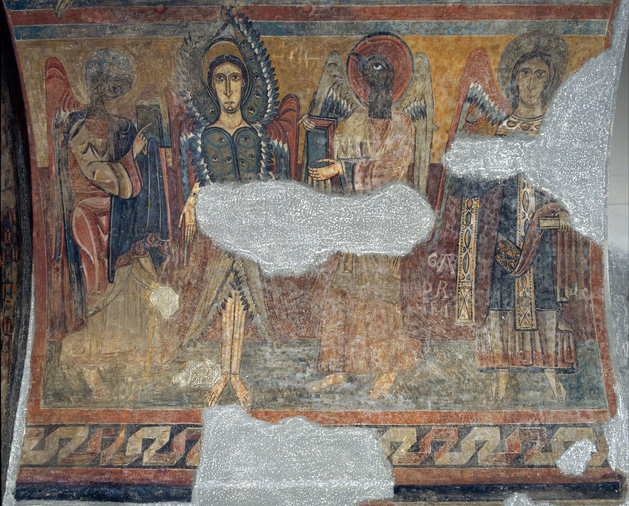 Tetramorfo con Serafino e Arcangelo da Santa Maria de Taüll da Unbekannt Unbekannt