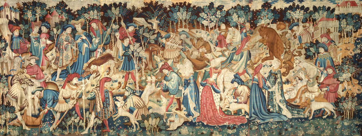 Gli arazzi di caccia del Devonshire; caccia al cinghiale e all