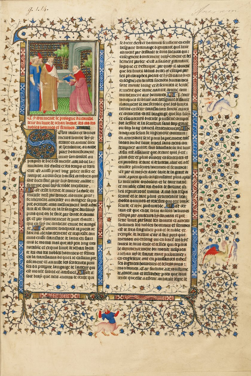 La presentazione del libro a un re da Unbekannt Unbekannt