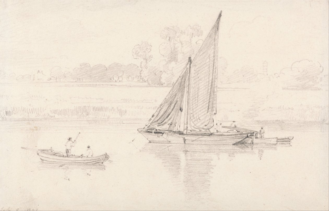 Il Tamigi a Kew, 9 febbraio 1806 da Unbekannt Unbekannt