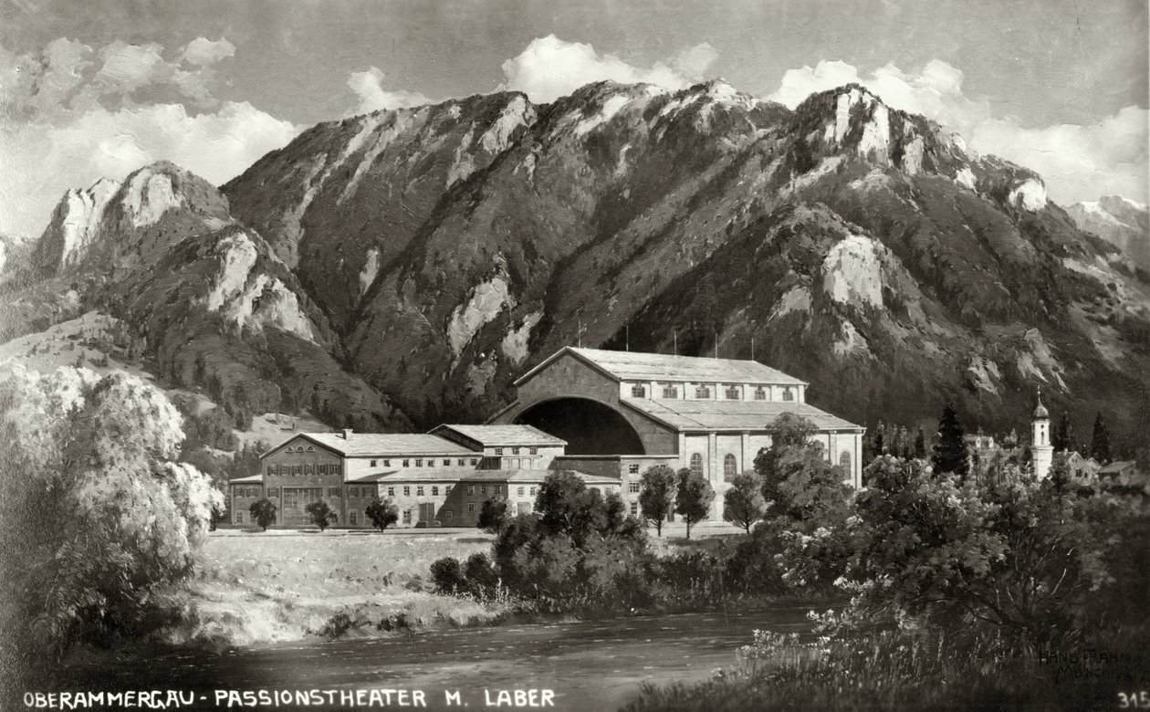 Il teatro di Oberammergau, 1930 da Unbekannt Unbekannt