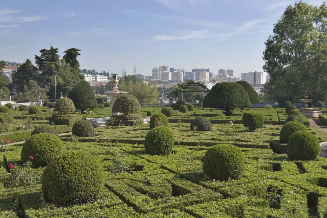 I giardini del palazzo da Unbekannt Unbekannt