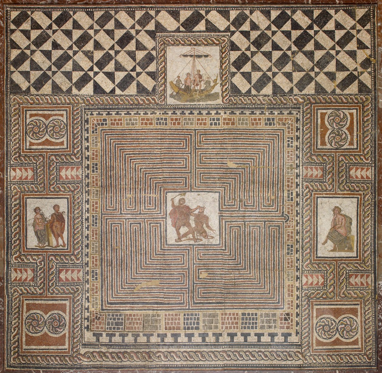 Mosaico di Teseo da Unbekannt Unbekannt