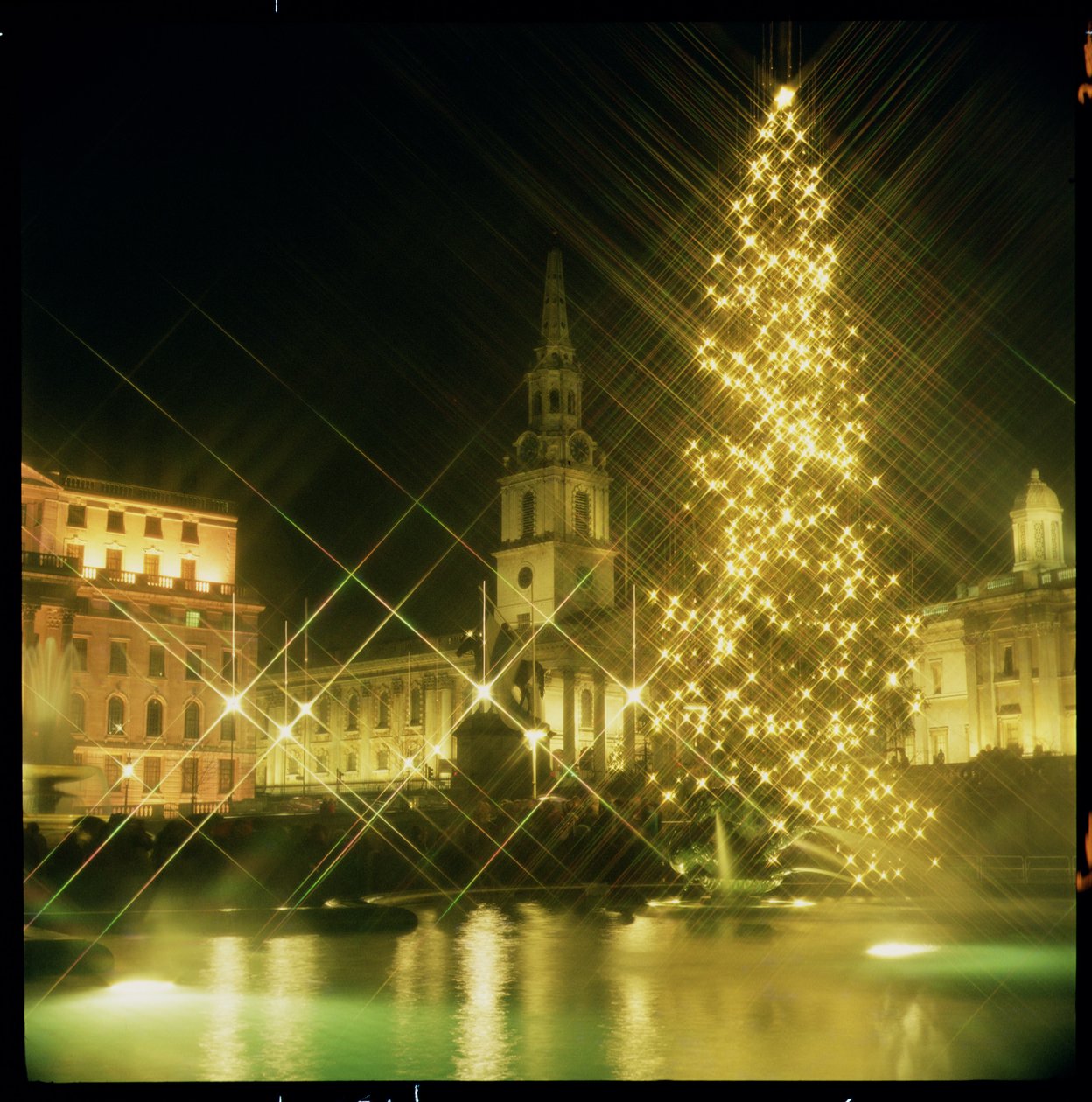 Trafalgar Square di notte da Unbekannt Unbekannt