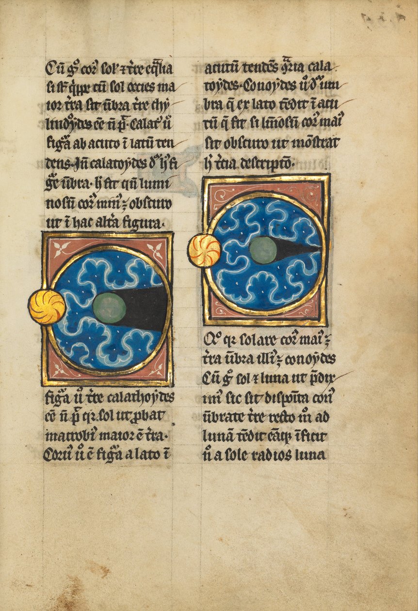 Due diagrammi con il Sole e la Luna da Unbekannt Unbekannt