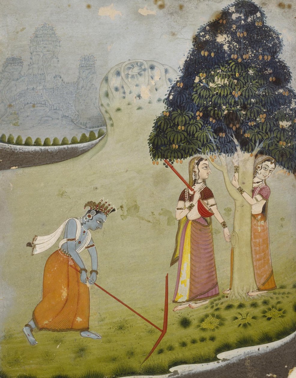 Balaram che attinge acqua per Krishna da Unbekannt Unbekannt