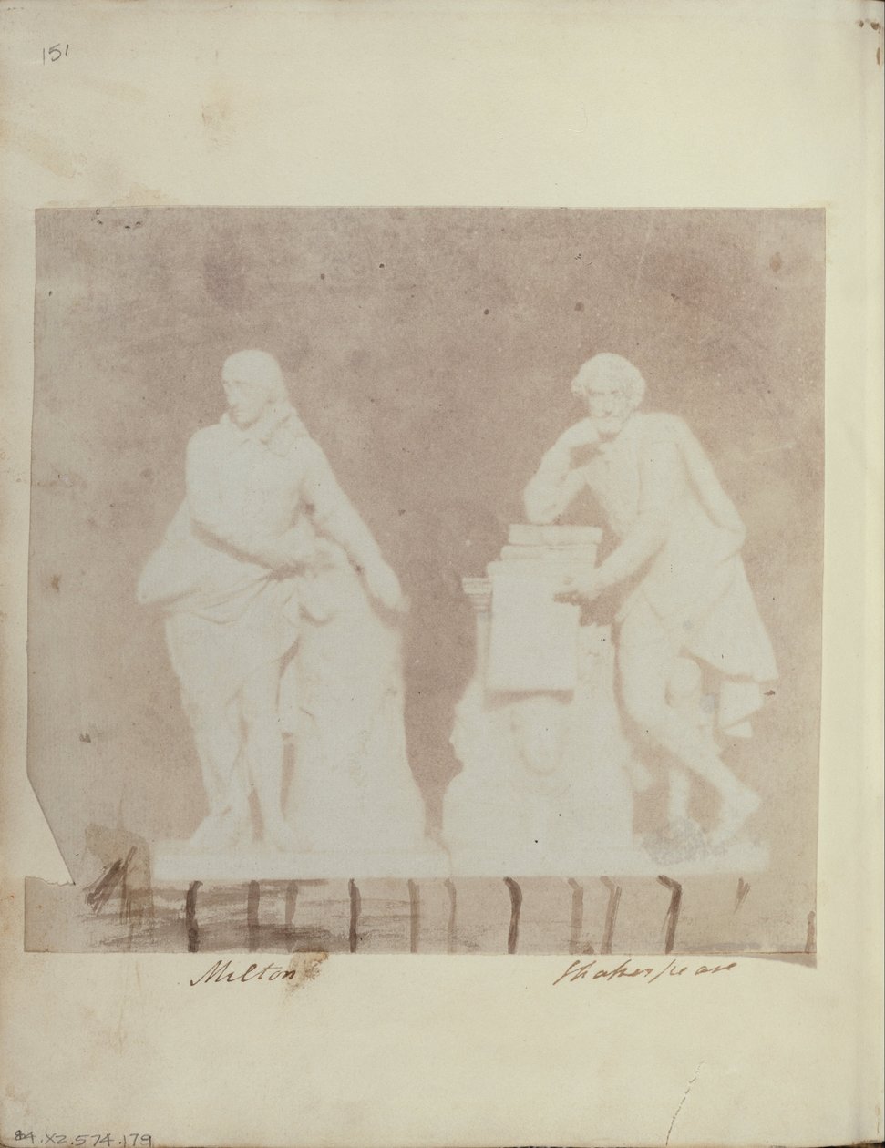 Statuette di Milton e Shakespeare da Unbekannt Unbekannt