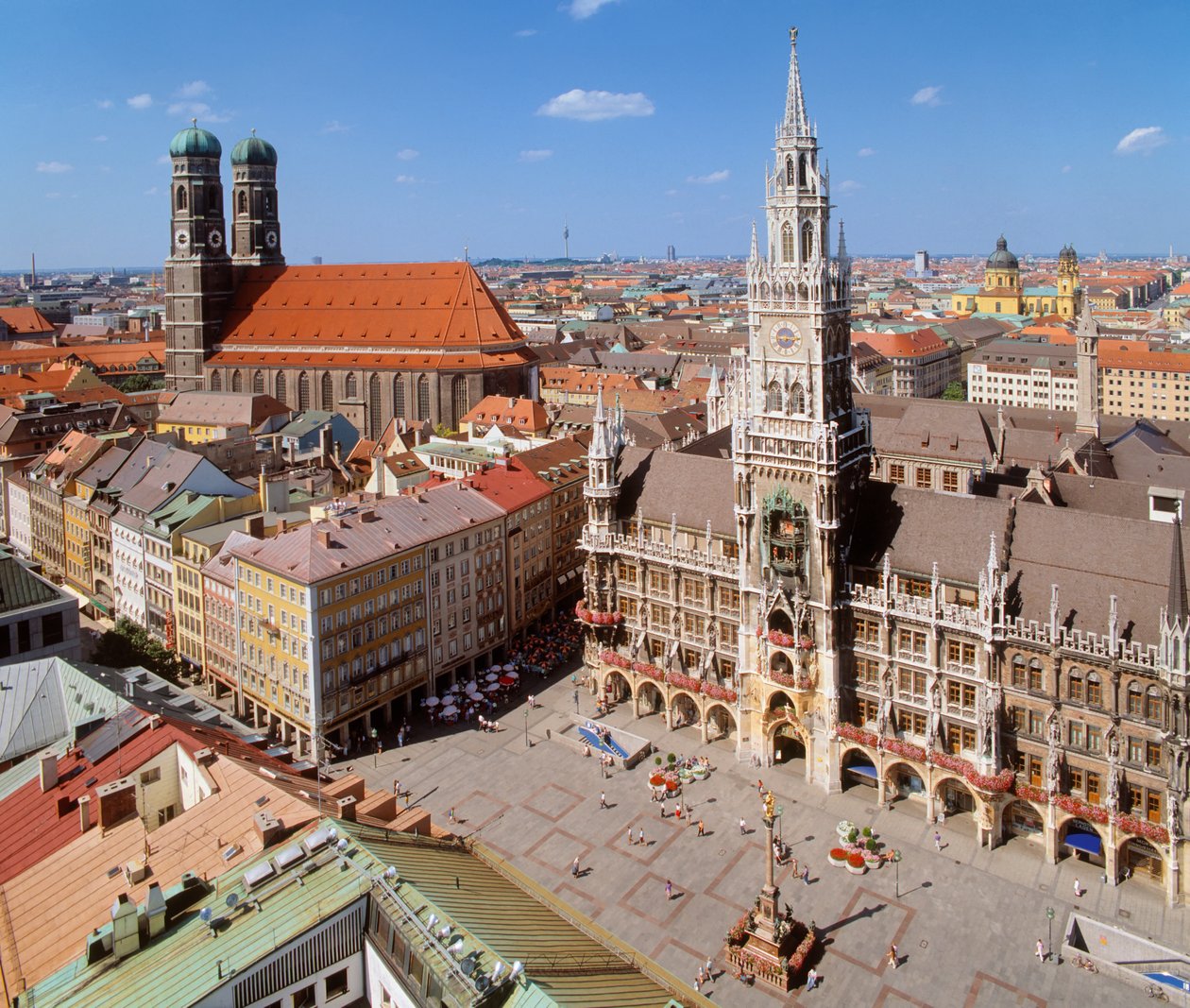 Veduta di Marienplatz da Unbekannt Unbekannt