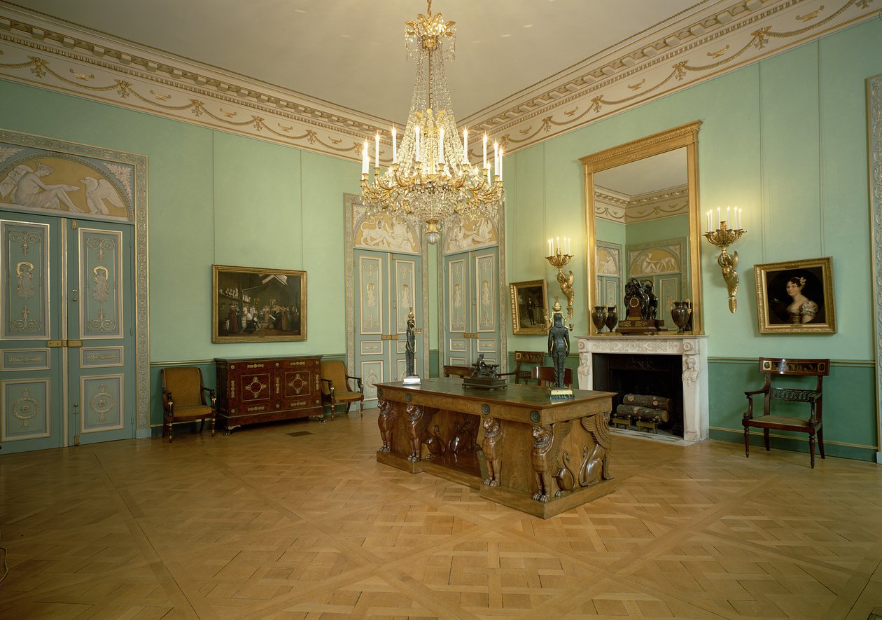 Vista del Salone del Museo Marmottan Monet, Parigi, XVIII-XIX secolo da Unbekannt Unbekannt