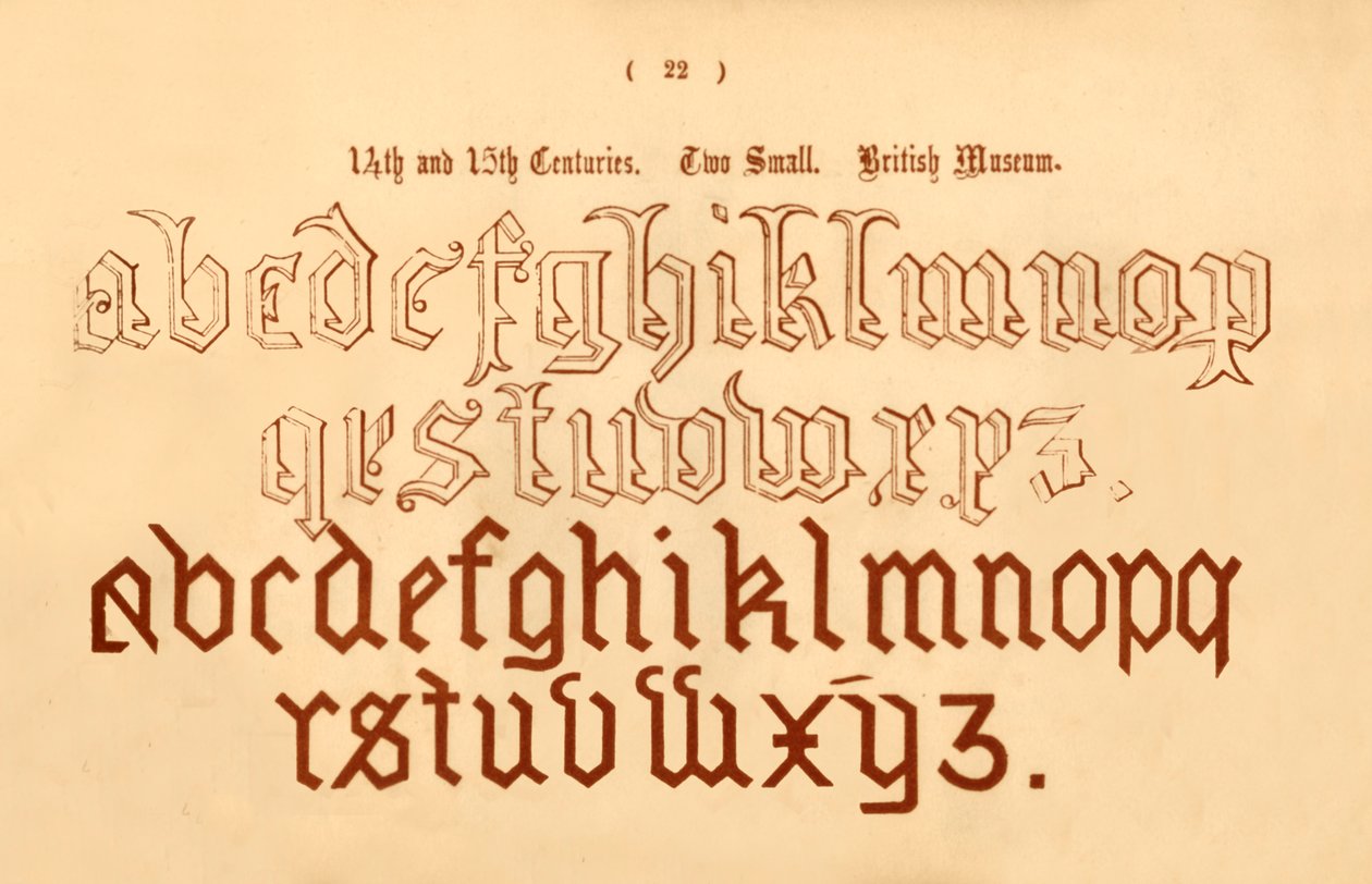 14° e 15° secolo. Due piccoli. British Museum, 1862 da Unbekannt