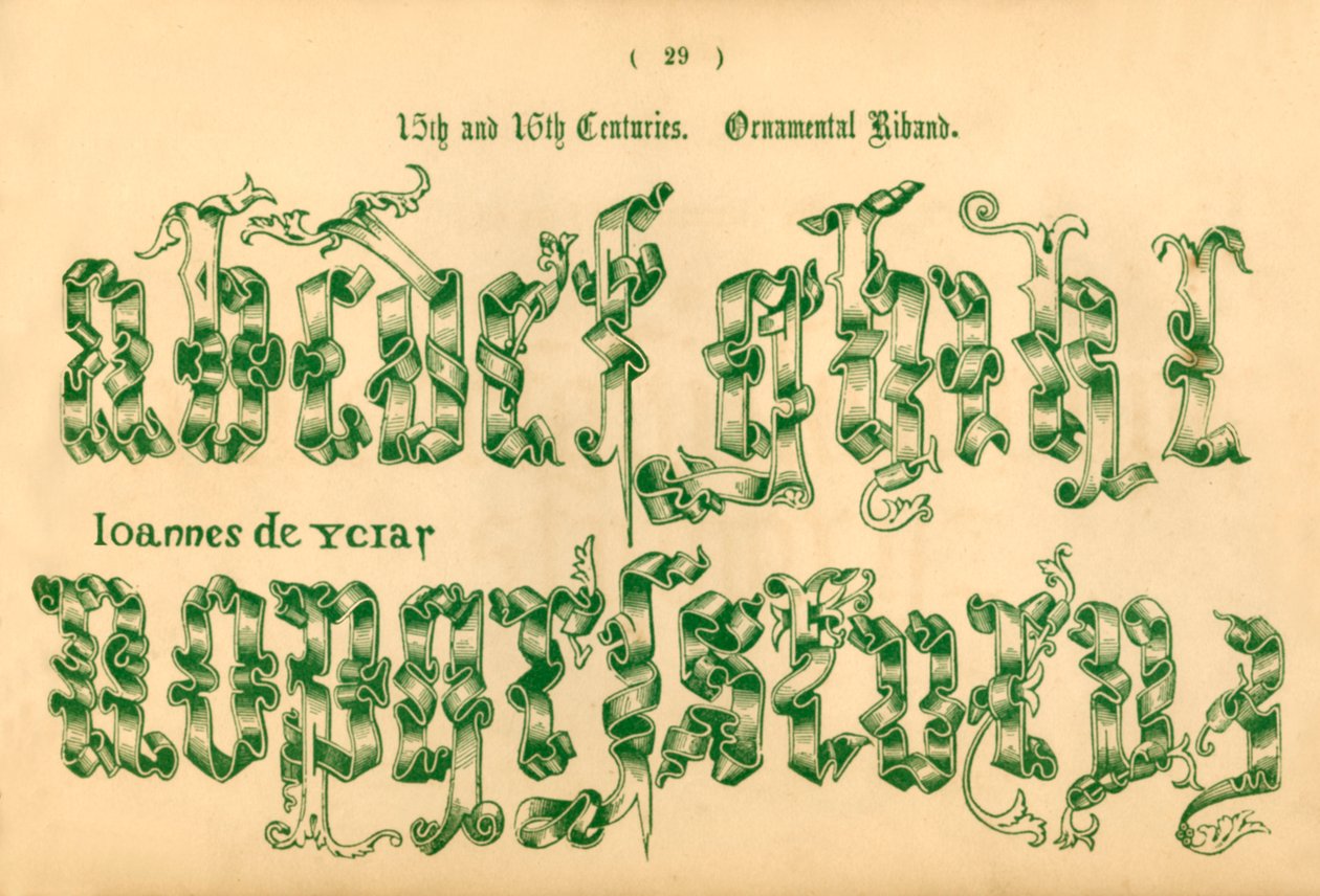 Nastri ornamentali del XV e XVI secolo, 1862 da Unbekannt