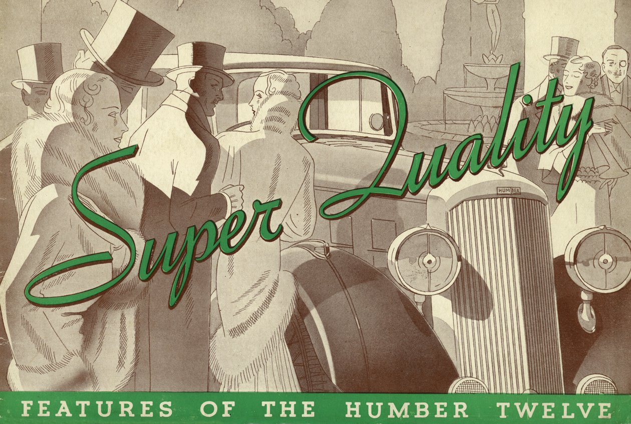 Brochure di vendita Humber Twelve del 1934 da Unbekannt