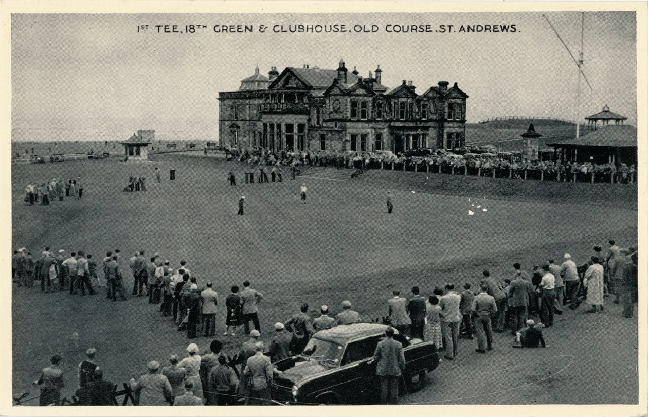 1° Tee, 18° Green e Clubhouse, Old Course, St. Andrews da Unbekannt