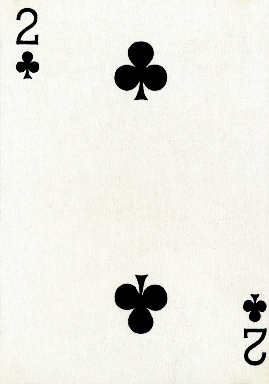 2 di fiori da un mazzo di carte da gioco Goodall & Son Ltd., c1940 da Unbekannt
