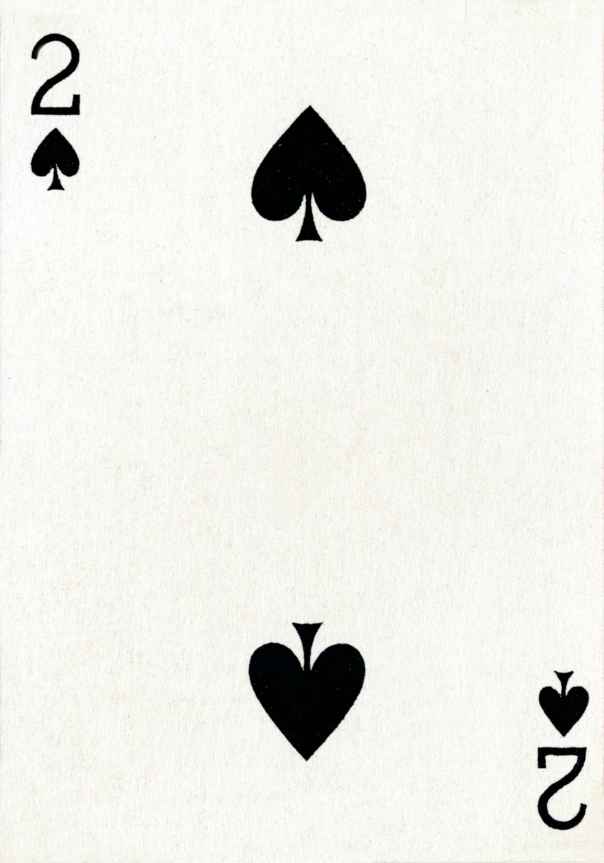2 di picche da un mazzo di carte da gioco Goodall & Son Ltd., c1940 da Unbekannt