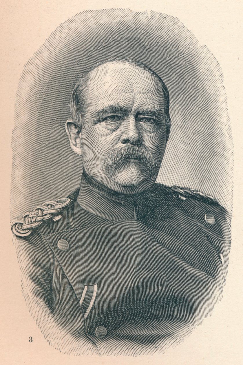 3 - Otto Van Bismarck in quattro fasi della sua carriera da Unbekannt