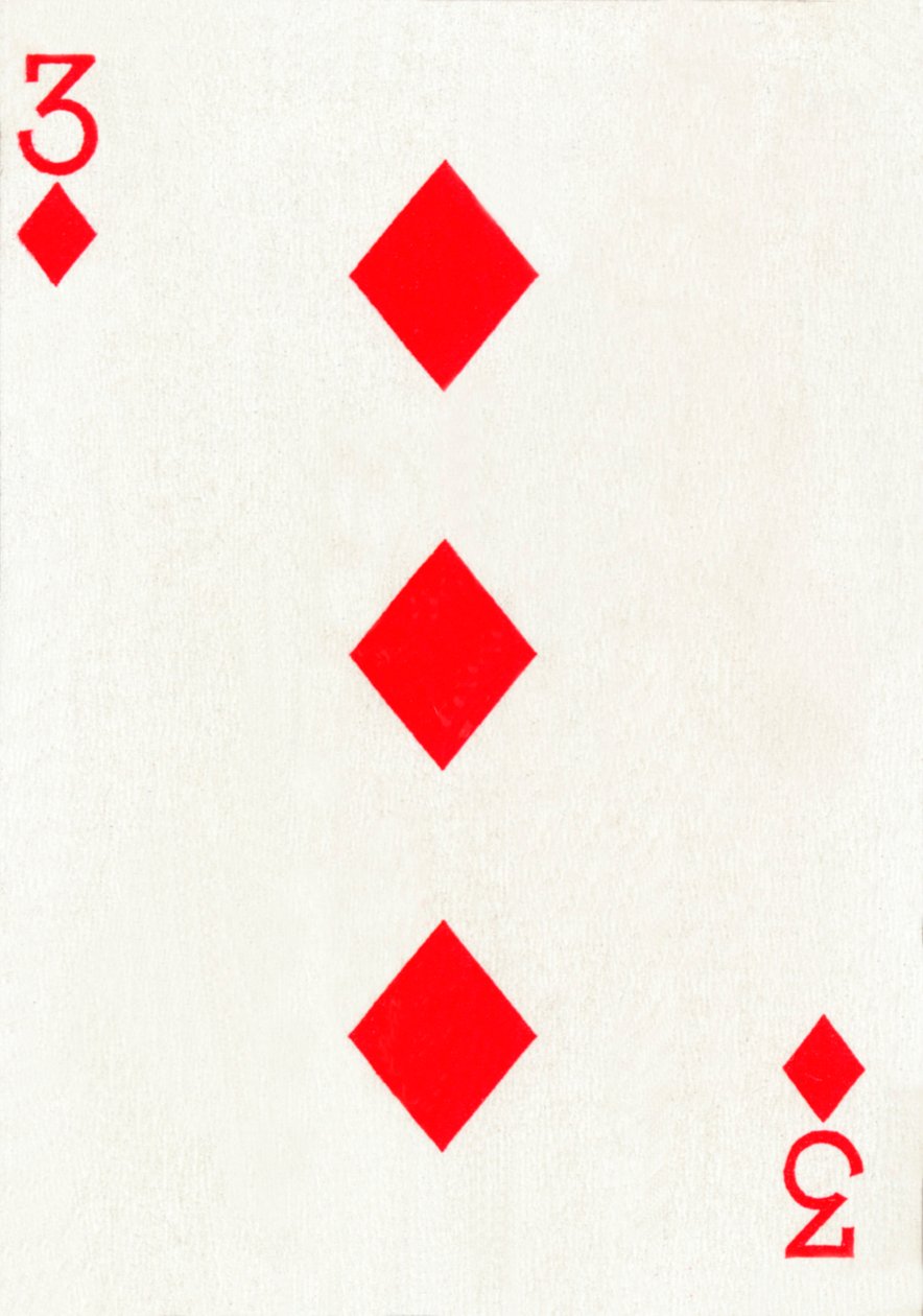 3 di Quadri da un mazzo di carte da gioco Goodall & Son Ltd. da Unbekannt