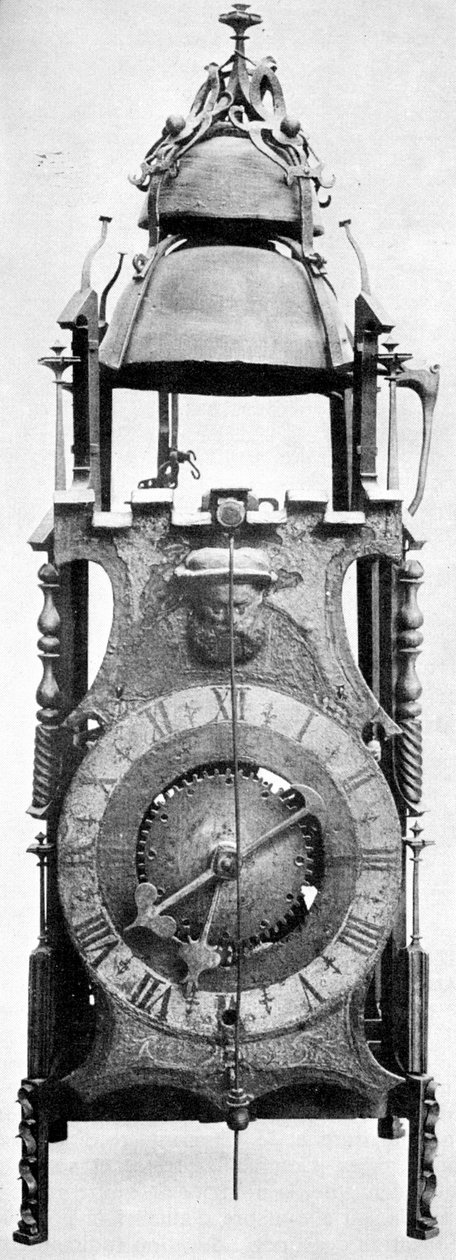 Uno dei primi orologi a peso, opera tedesca della fine del XV secolo, La misurazione del tempo da Unbekannt