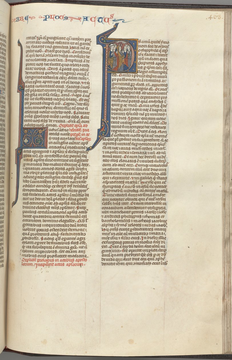 74. Fol. 463r, Atti, iniziale istoriata P, l