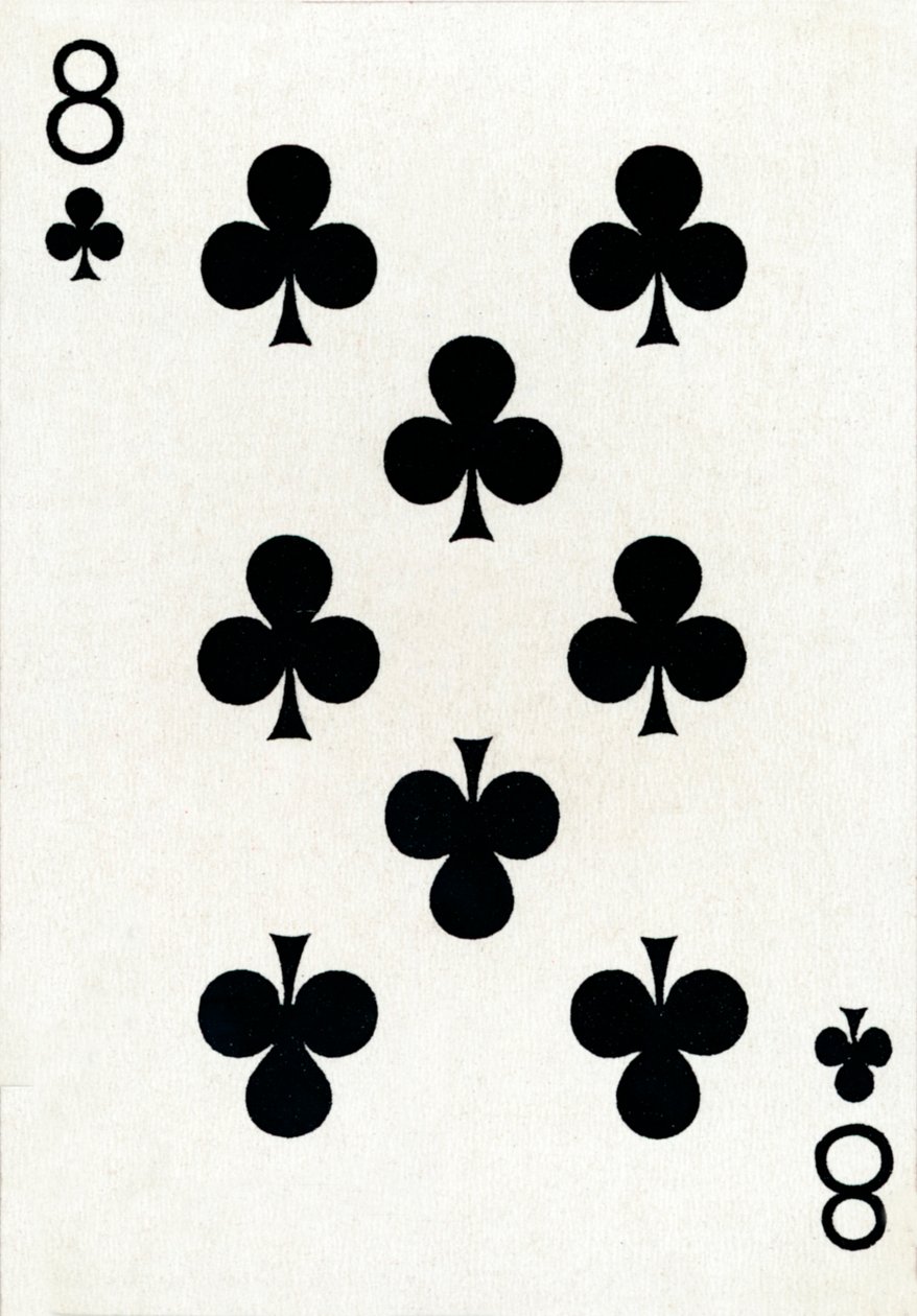 8 di fiori da un mazzo di carte da gioco Goodall & Son Ltd., c1940 da Unbekannt