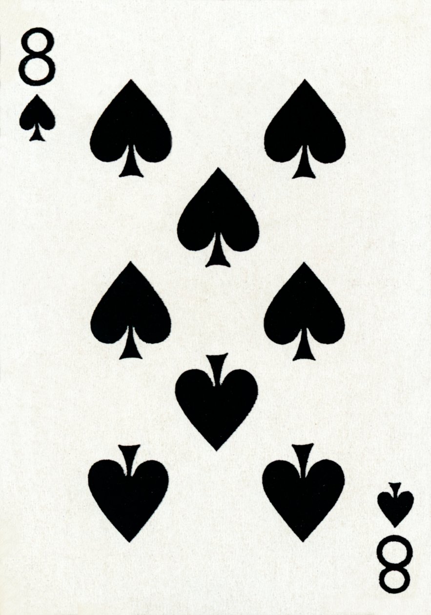 8 di picche da un mazzo di carte da gioco Goodall & Son Ltd., c. 1940 da Unbekannt