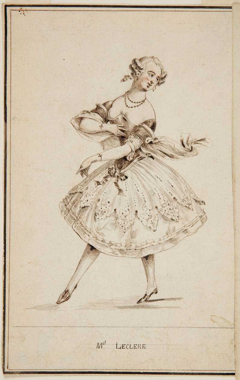 Una ballerina, Mademoiselle Leclerc da Unbekannt
