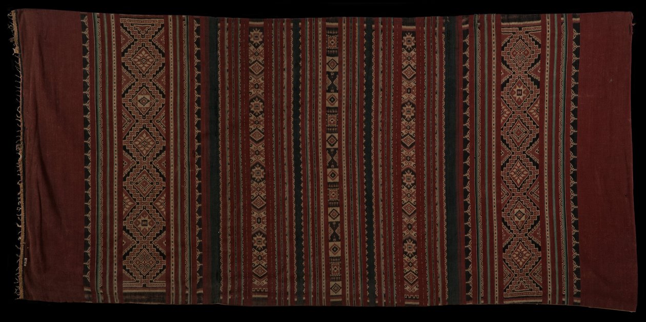 Un sarong Bentenan, tessuto dal popolo Minahasa intorno al XVIII secolo da Unbekannt