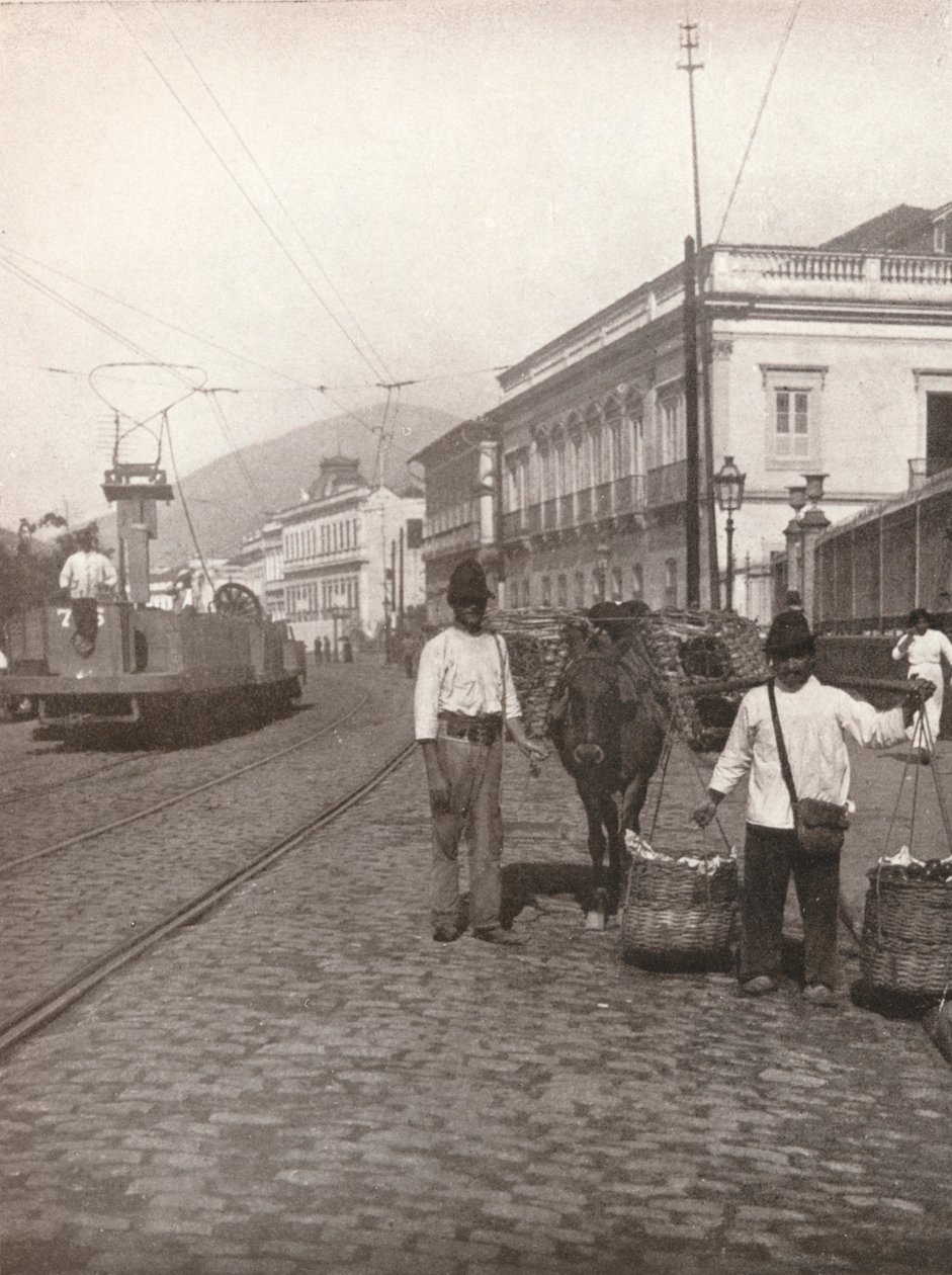 Scena di strada a Botafogo, Rio, 1914 da Unbekannt