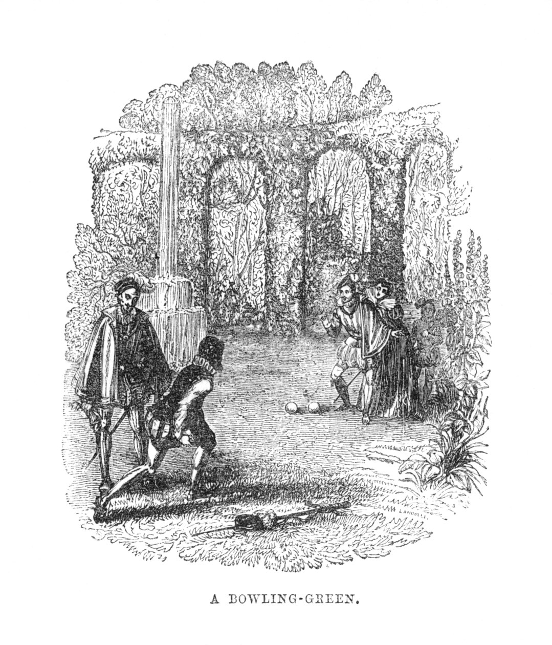Un campo da bocce, c1870 da Unbekannt