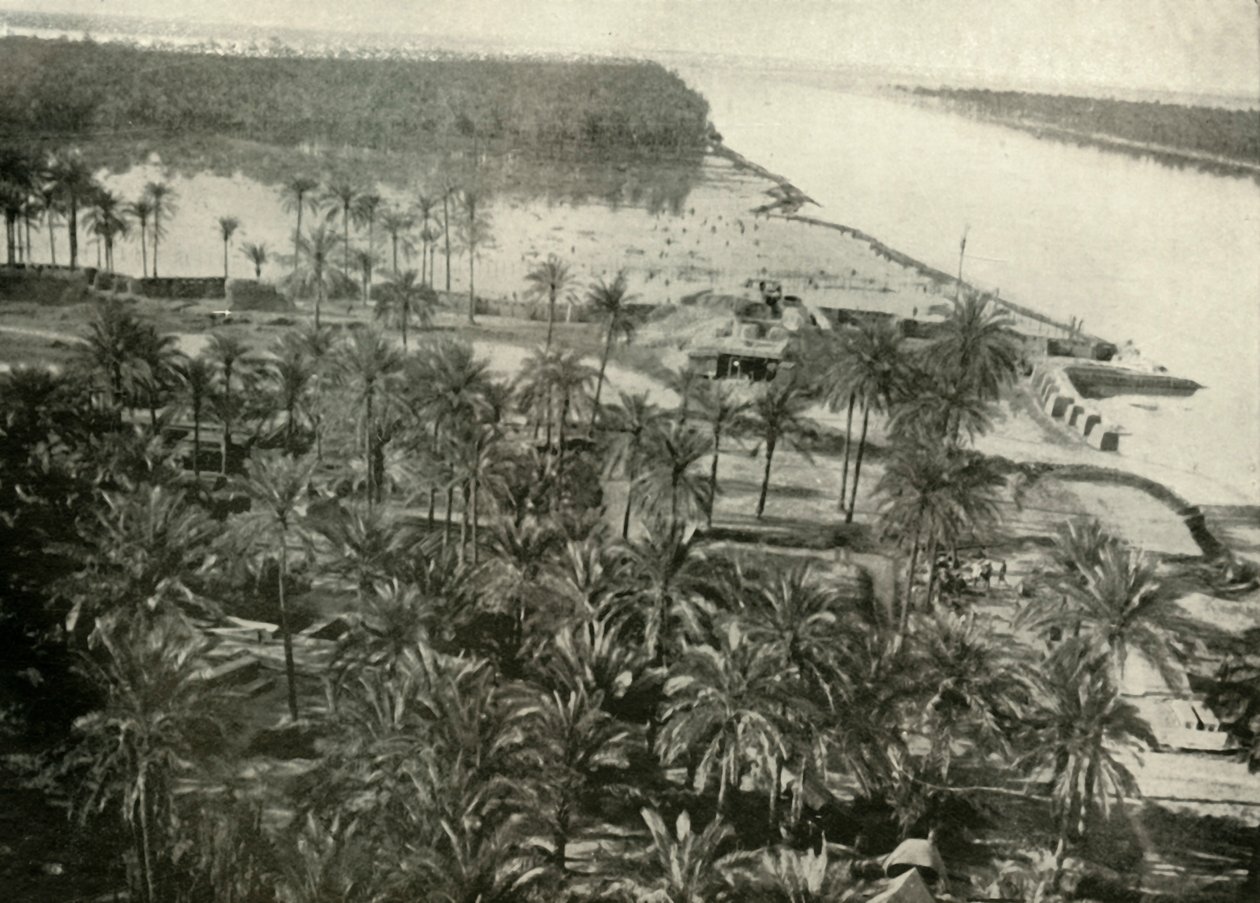 Una posizione britannica sul fiume Tigri, 1919 da Unbekannt