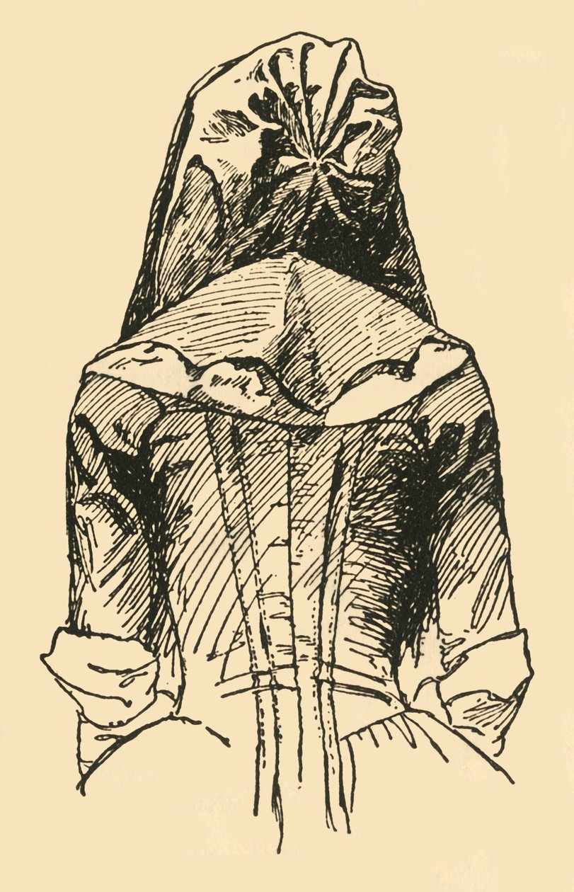 Un Cappuccio di Camlet, preso da un Indumento Originale, c1702, 1937 da Unbekannt