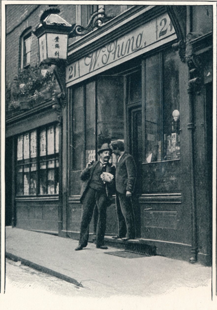 Un negozio cinese, Limehouse, Londra da Unbekannt