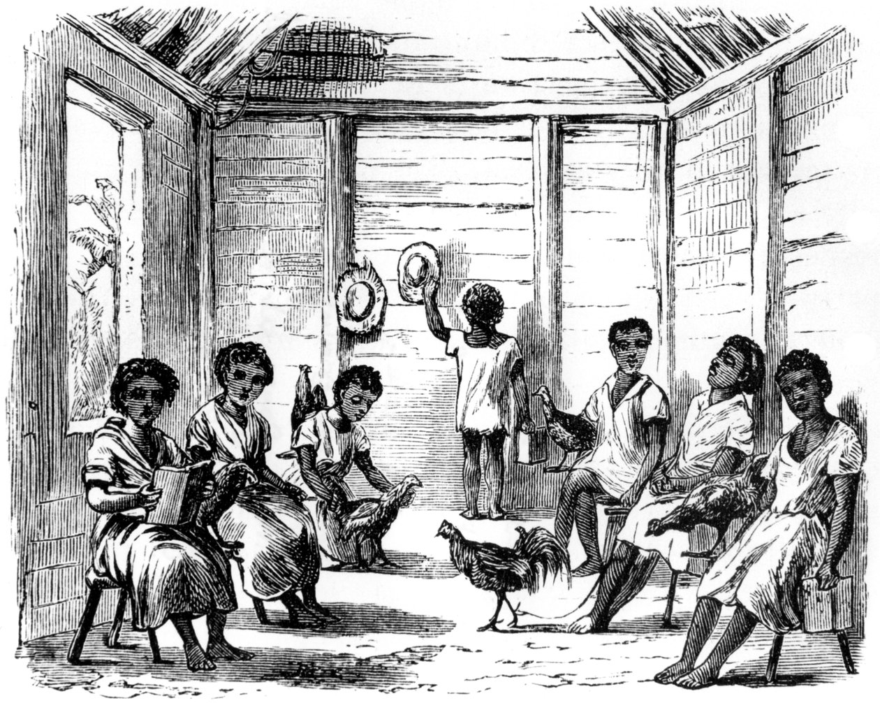 Una scuola domenicana, Santo Domingo, 1873 da Unbekannt