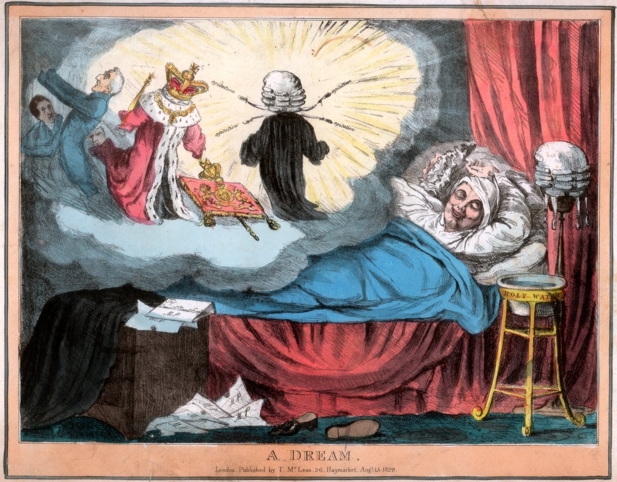 Un sogno, 1829 da Unbekannt