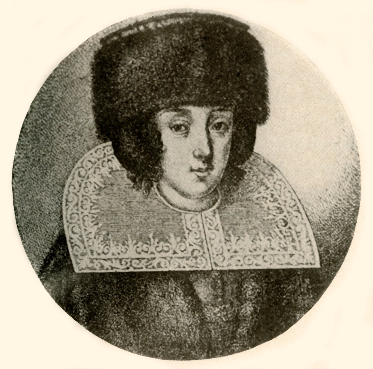 Una signora olandese con cappello e mantello di pelliccia, 1644 da Unbekannt